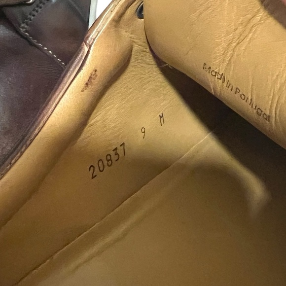 Magnanni men’s brown sneakers size 9 tobacco cognac color, leather, neutral - Picture 5 of 8